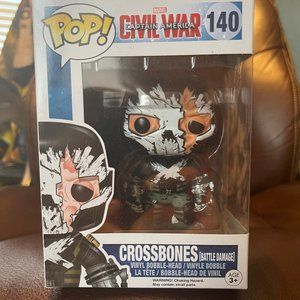 Funko POP! Captain America Civil War: Crossbones (Battle Damage) #140